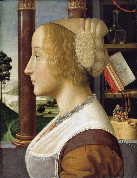 Profile Portrait of a Young Woman de Davide Ghirlandaio
