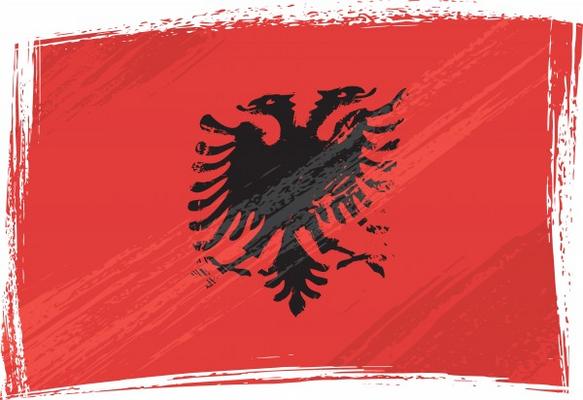 Grunge Albania flag de Dawid Krupa