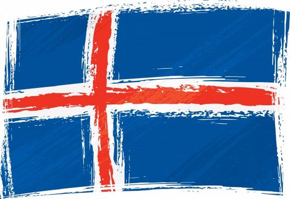 Grunge Iceland flag de Dawid Krupa