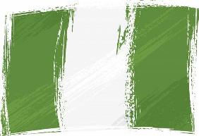 Grunge Nigeria flag