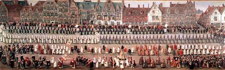The Ommeganck in Brussels on 31st May 1615: Procession of Notre Dame de Sablon de Denys van Alsloot