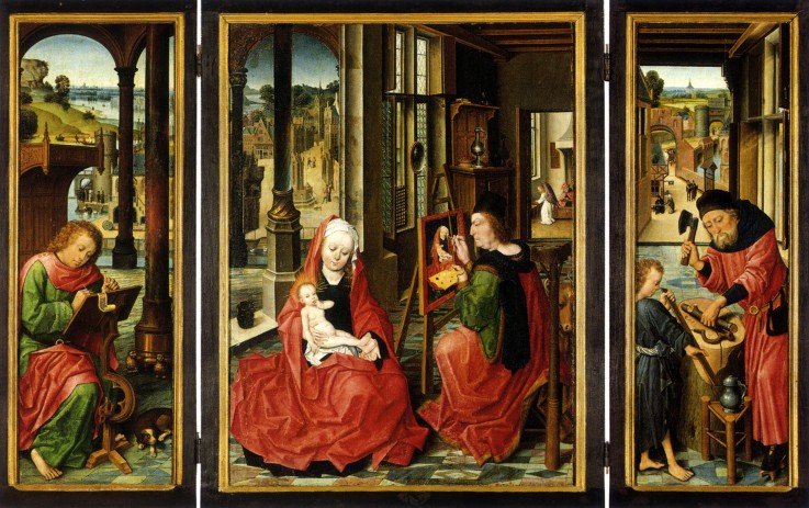 Saint Luke Triptych de Derick Baegert