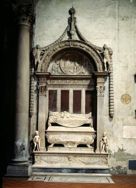 Tomb of Carlo Marsuppini (d.1453) de Desiderio  da Settignano