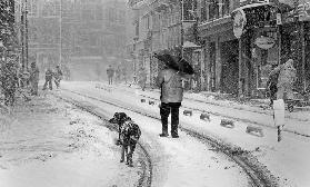 Snowy day A±n A°stanbul