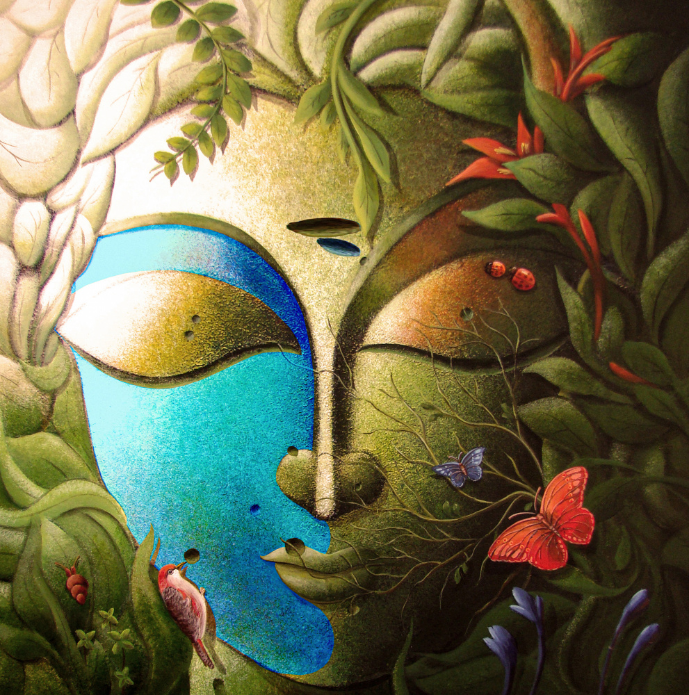 Green God (Buddha) de Dhananjoy Mukherjee