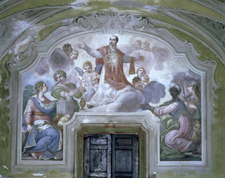 The Apotheosis of St. Ignatius of Loyola (c.1491-1556) from the Refectory de Diacinto Fabbroni