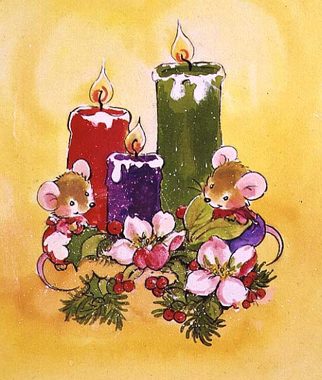 Mice with Candles  de Diane  Matthes
