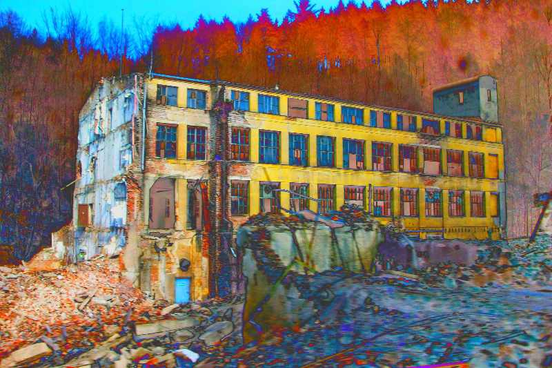 Verfallene Fabrik im Erzgebirge II de Christophe Didillon