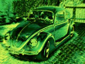 VW Käfer grün