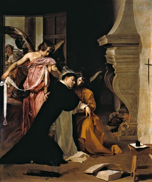 Temptation of St.Thomas Aquinas de Diego Rodriguez de Silva y Velázquez