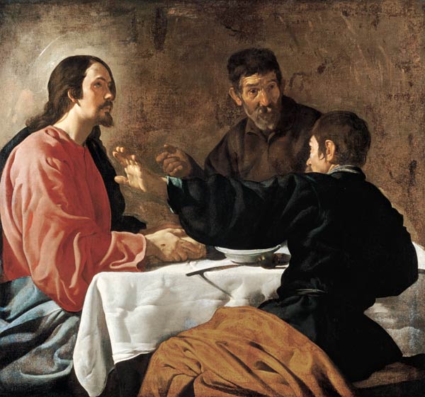 Supper at Emmaus de Diego Rodriguez de Silva y Velázquez