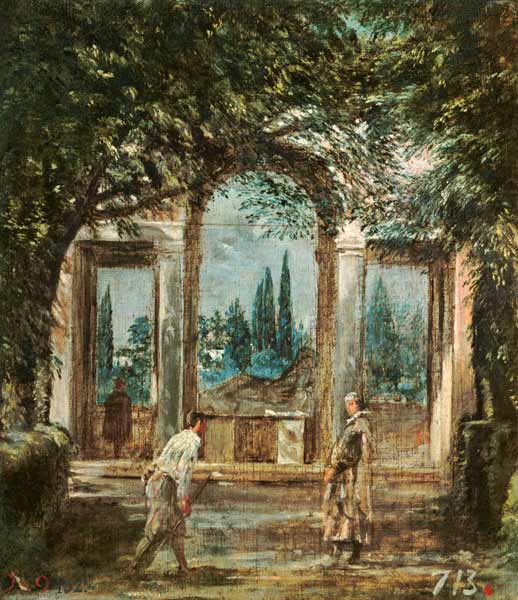 Ariadnepavillon of the villa Medici to Rome de Diego Rodriguez de Silva y Velázquez