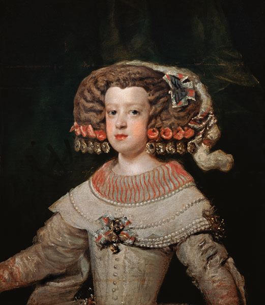 The infanta Maria Theresia. de Diego Rodriguez de Silva y Velázquez