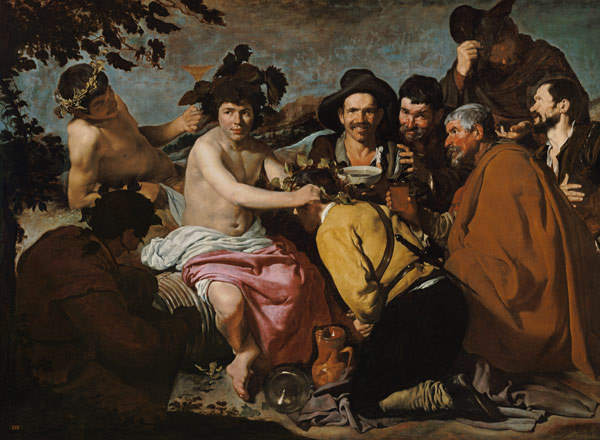 The drinkers II de Diego Rodriguez de Silva y Velázquez