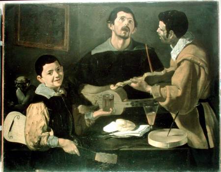 Three Musicians de Diego Rodriguez de Silva y Velázquez