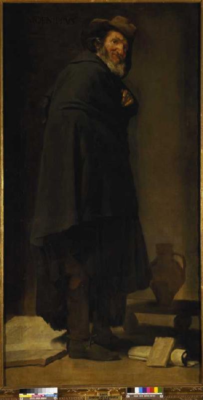 The philosopher Menippus. de Diego Rodriguez de Silva y Velázquez