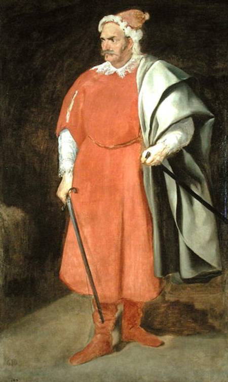 Portrait of the Buffoon 'Redbeard', Cristobal de Castaneda de Diego Rodriguez de Silva y Velázquez