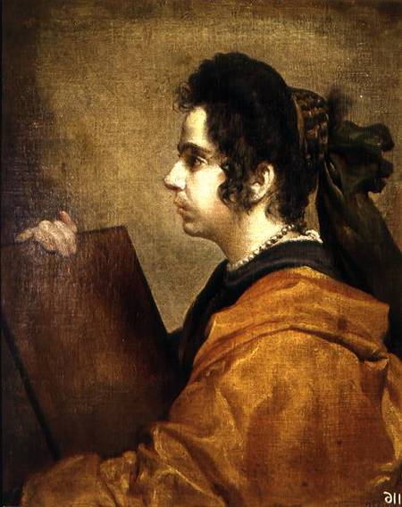 Portrait presumed to be Juana Pacheco as a Sibyl de Diego Rodriguez de Silva y Velázquez