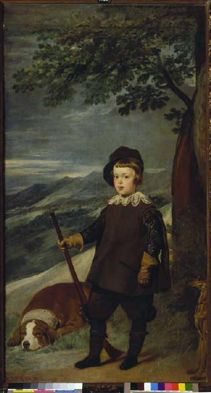Prince Balthasar Carlos as a hunter de Diego Rodriguez de Silva y Velázquez