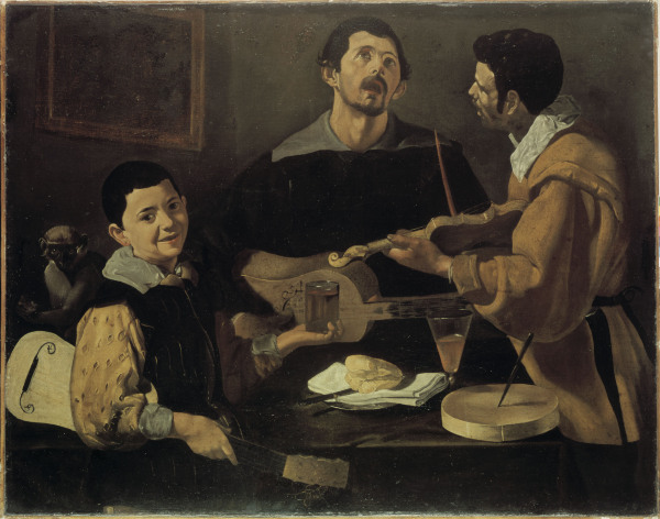 Velazquez / Three Musicians / c.1616/20 de Diego Rodriguez de Silva y Velázquez