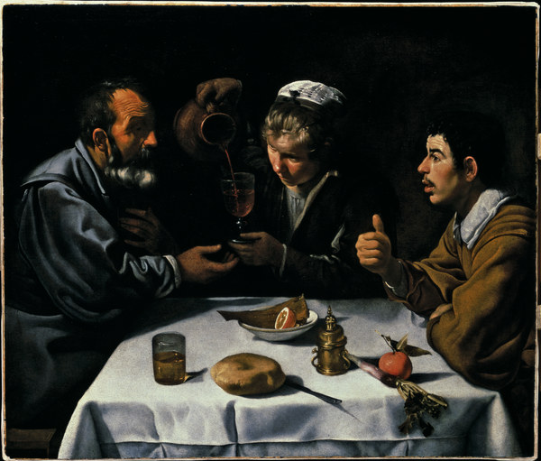 Velázquez / El Almuerzo / c.1618/19 de Diego Rodriguez de Silva y Velázquez