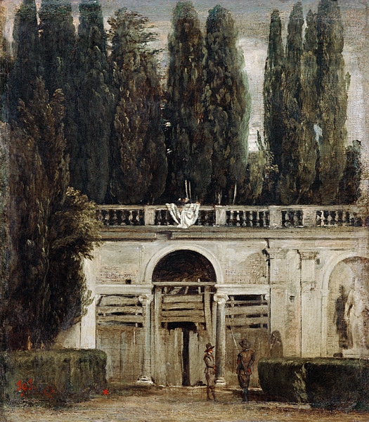 Garten der Villa Medici in Rom de Diego Velázquez