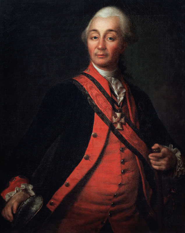 Portrait of Field Marshal Generalissimo Prince Alexander Suvorov (1729–1800) de Dimitrij Grigorjewitsch Lewizkij