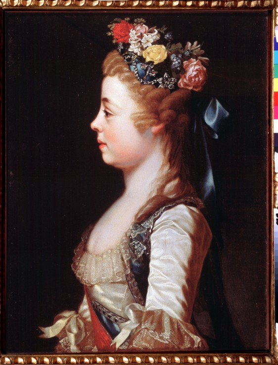 Portrait of Grand Duchess Alexandra Pavlovna (1783-1801) as child de Dimitrij Grigorjewitsch Lewizkij