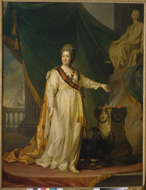 Catherine II as Legislator in the Temple of the Goddess of Justice de Dimitrij Grigorjewitsch Lewizkij