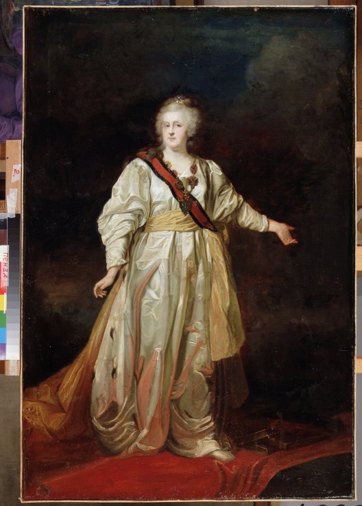 Portrait of Empress Catherine II (1729-1796) de Dimitrij Grigorjewitsch Lewizkij