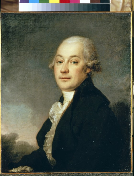 Portrait of the artist Ivan Hauff (?-1810) de Dimitrij Grigorjewitsch Lewizkij