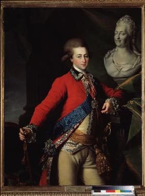 Portrait of the palace-aide-de-camp Alexander Lanskoy, the Catherine II' favorite