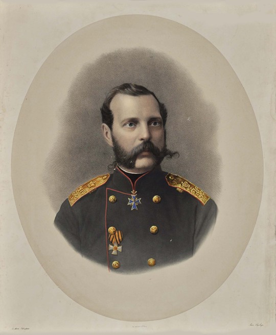 Portrait of Emperor Alexander II of Russia (1818-1881) de Dimitrij Grigorjewitsch Lewizkij