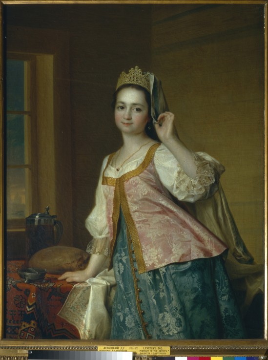 Portrait of Agasha Levitskaya de Dimitrij Grigorjewitsch Lewizkij