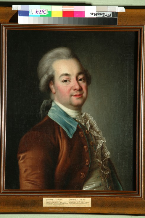 Portrait of Alexander Khrapovitsky (1749-1801) de Dimitrij Grigorjewitsch Lewizkij