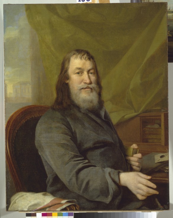Portrait of Ivan Kharitonovich Bilibin (the Great) de Dimitrij Grigorjewitsch Lewizkij