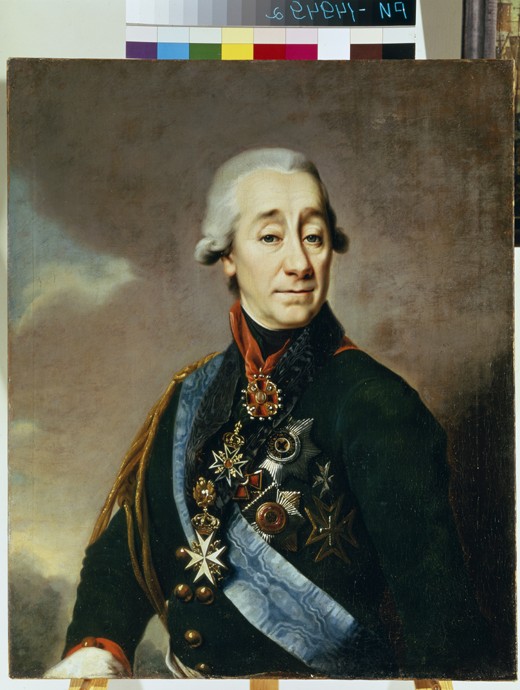 Portrait of Ivan Varfolomeevich Lamb (1764-1801) de Dimitrij Grigorjewitsch Lewizkij