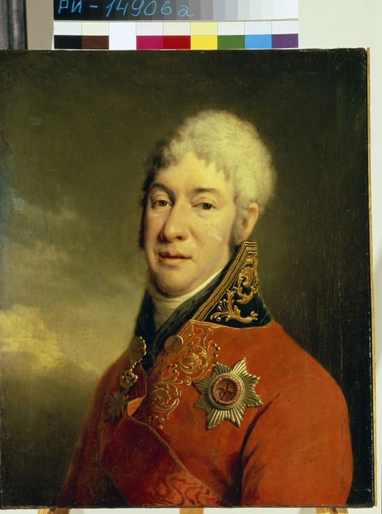Portrait of Ivan Vladimirovich Lopukhin (1756-1816), philosopher, mystic, writer and humanitarian de Dimitrij Grigorjewitsch Lewizkij