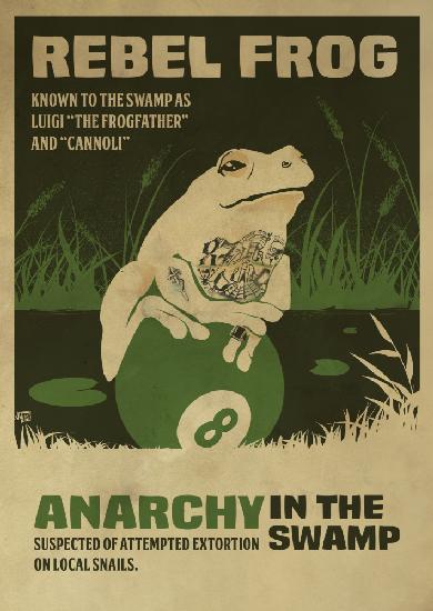 prisoner frog funny poster