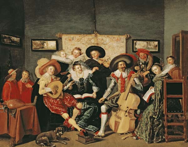 Una fiesta musical de Dirck Hals