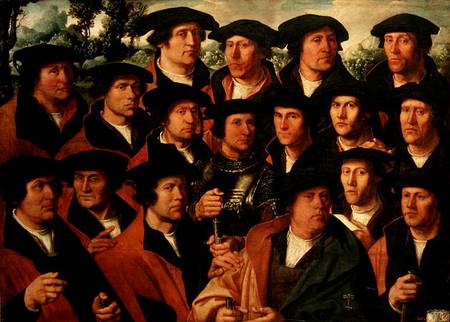 Group Portrait of the Shooting Company of Amsterdam de Dirck Jakobsz