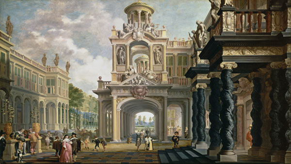 Gran jardín de palacio de Dirck van Delen
