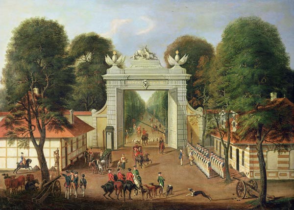 Sentry at the Jaegertor, Potsdam, c.1735 de Dismar Degen
