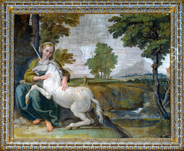Domenichino / Maiden and Unicorn / 1602 de Domenichino (eigentl. Domenico Zampieri)