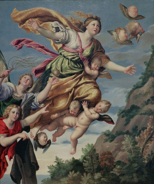 Ascension of Mary Magdalene/Domenichino de Domenichino (eigentl. Domenico Zampieri)
