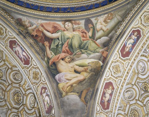 Domenichino / Fortitude / Fresco / 1630 de Domenichino (eigentl. Domenico Zampieri)
