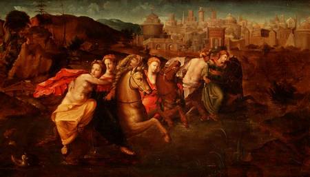 Cloelia: and the Virgins fleeing from the Field of Porsenna de Domenico Beccafumi