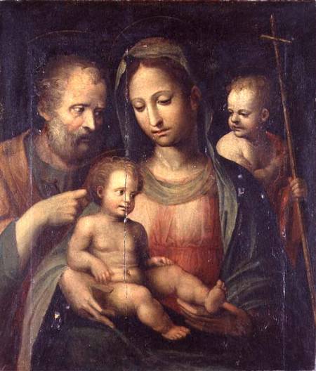 The Holy Family with Saint John de Domenico Beccafumi