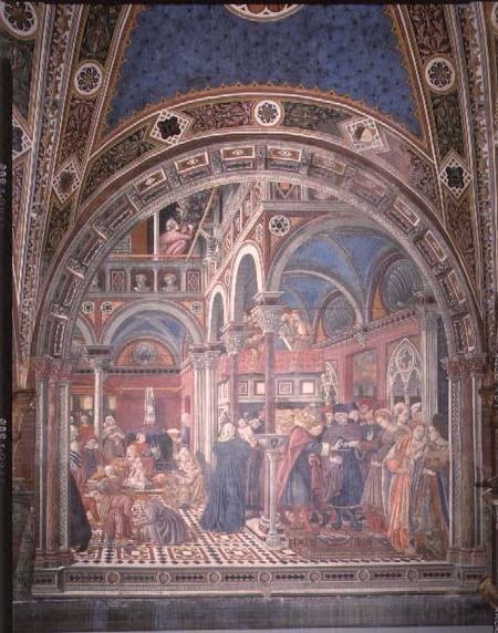 Marriage of the Foundlings (fresco) de Domenico  di Bartolo