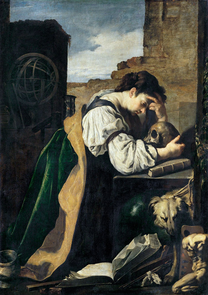 Domenico Feti / Melancholy / Painting de Domenico Fetti